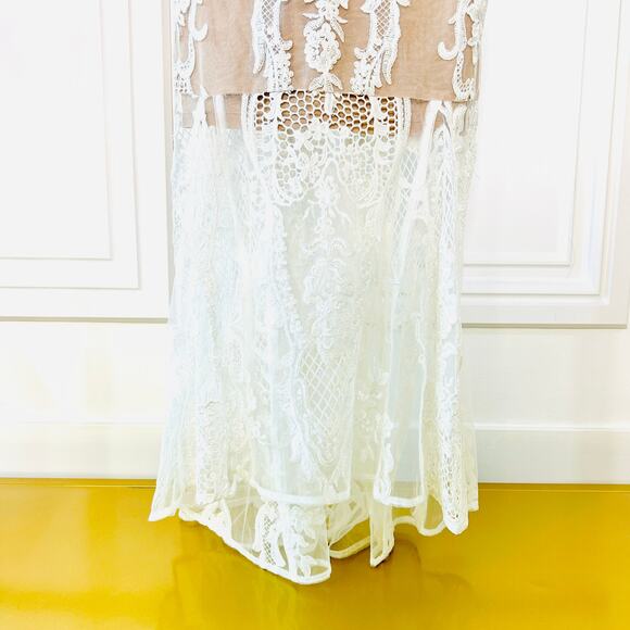 Bronx and Banco Bohemian Summer Dress in White NWT Size M - Picture 8 of 10